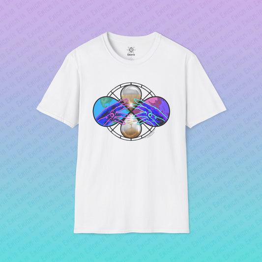 Purgatory — Cosmic Limbo Colorful Spiritual Space Hands Design Unisex T-Shirt