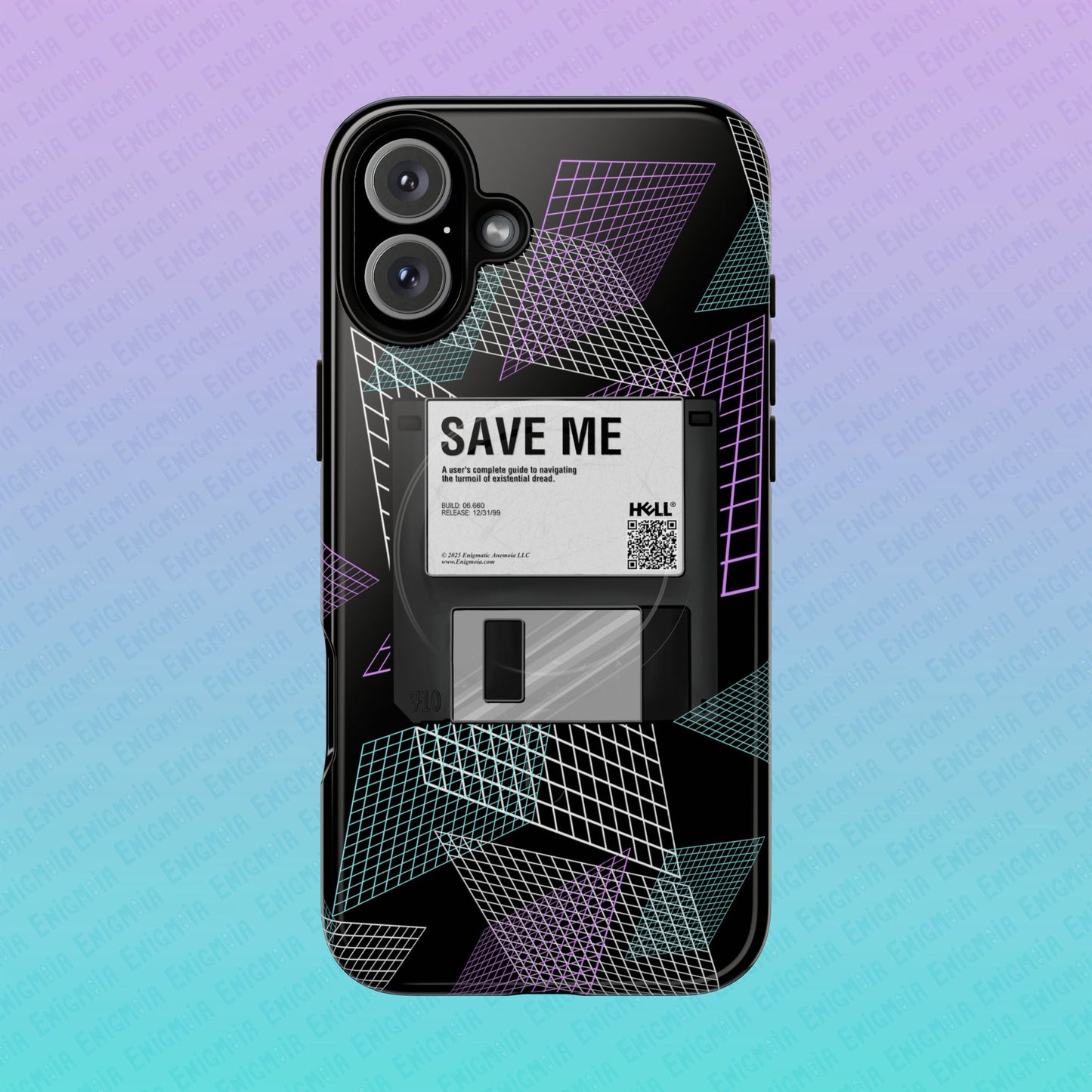 CTRL+S — "SAVE ME" Retro Tech Grid Trendy Tough Magnetic Phone Case