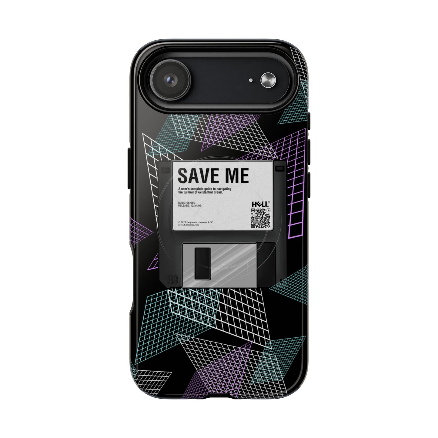 CTRL+S — "SAVE ME" Retro Tech Grid Trendy Tough Magnetic Phone Case