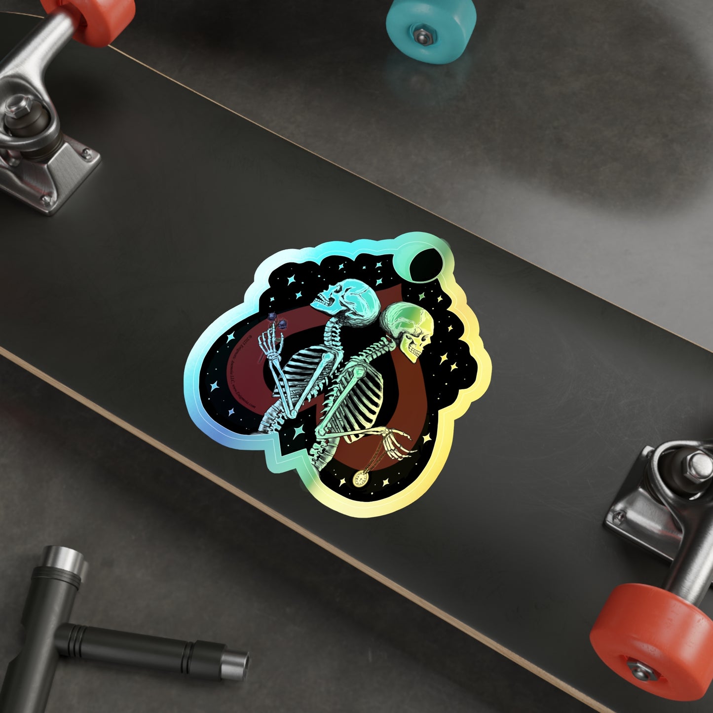 Till Death Do Us Part — Rainbow Holographic Iridescent Die-Cut Sticker