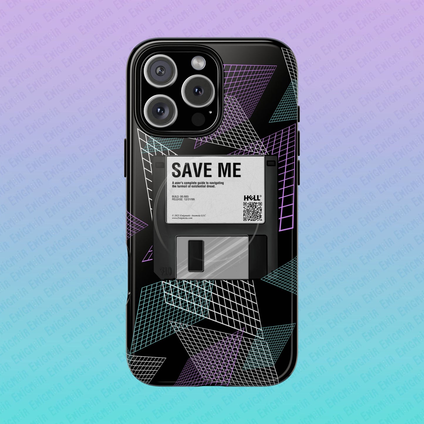 CTRL+S — "SAVE ME" Retro Tech Grid Trendy Tough Magnetic Phone Case