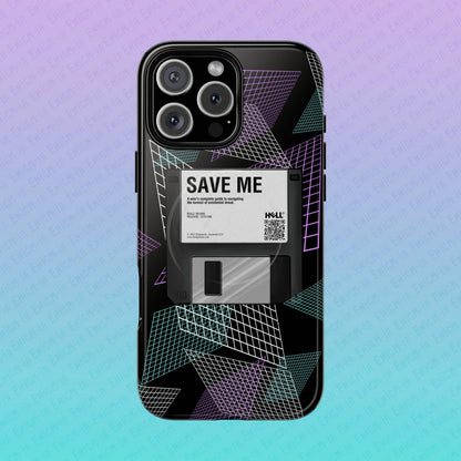 CTRL+S — "SAVE ME" Retro Tech Grid Trendy Tough Magnetic Phone Case