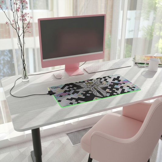Liminal Seraphim Dimension — Glitched - LED Gaming Mouse Pad
