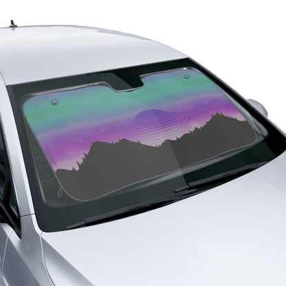 Outrun Daze - Sunset - Car Sun Shade
