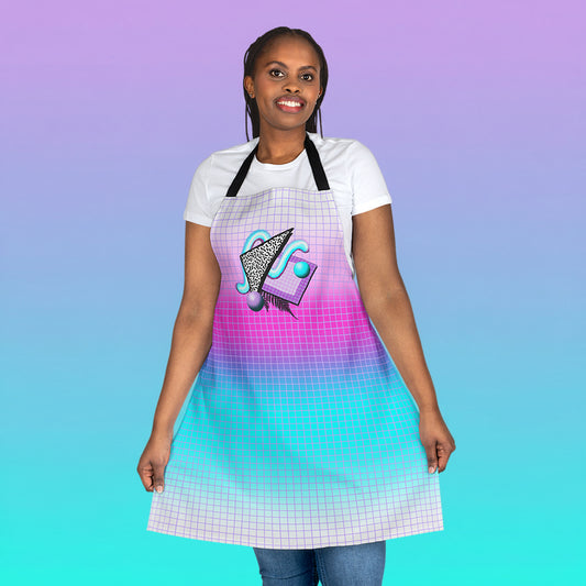 Gummi — Retro Aesthetic Geometric Memphis Style Pastel Vaporwave Apron