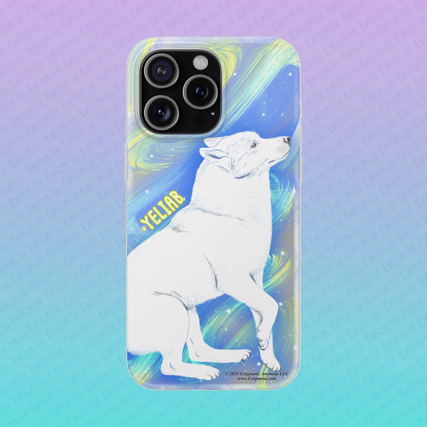 Yeliab — Cosmic Sprit Husky Dog  iPhone Flexi Case