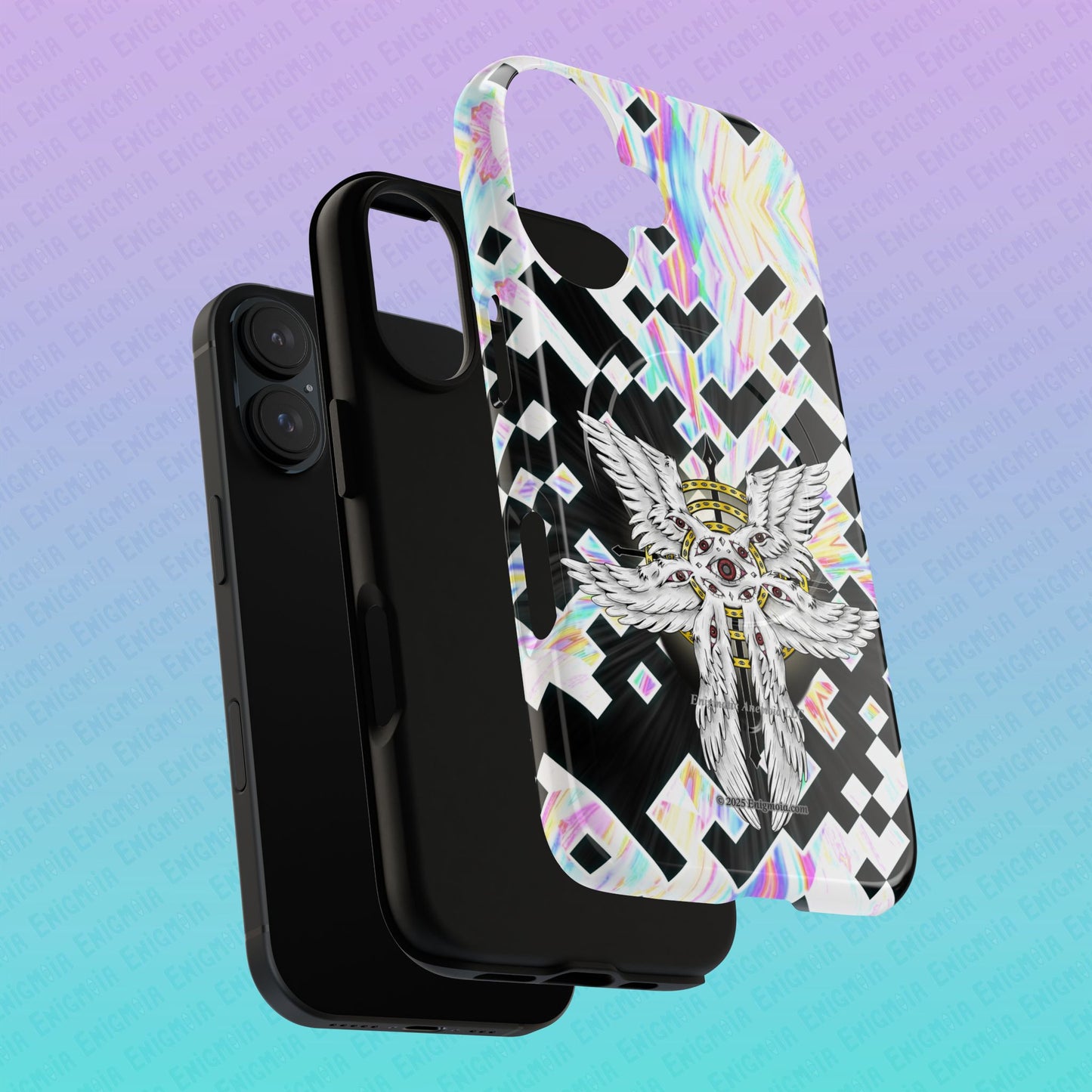 Liminal Seraphim Dimension - Glitched - Tough Magnetic iPhone Case