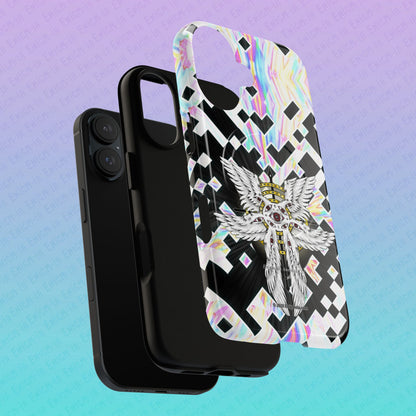 Liminal Seraphim Dimension - Glitched - Tough Magnetic iPhone Case