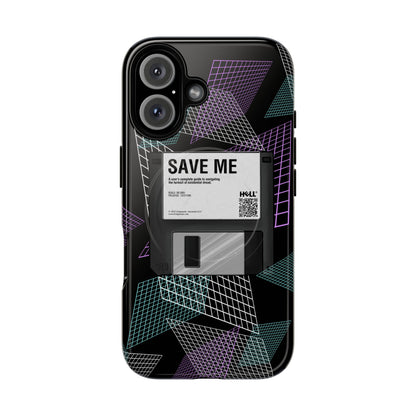 CTRL+S — "SAVE ME" Retro Tech Grid Trendy Tough Magnetic Phone Case
