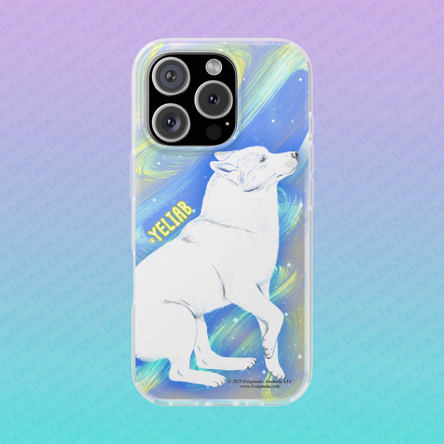 Yeliab — Cosmic Sprit Husky Dog  iPhone Flexi Case