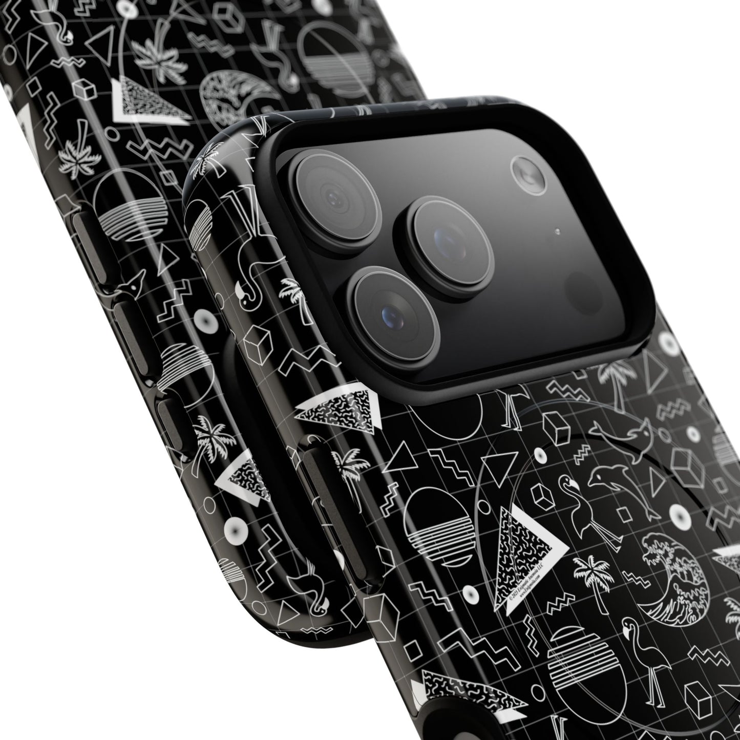 Vaporwave Beach Soirée — Black - Tough Magnetic Cases