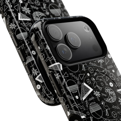 Vaporwave Beach Soirée — Black - Tough Magnetic Cases