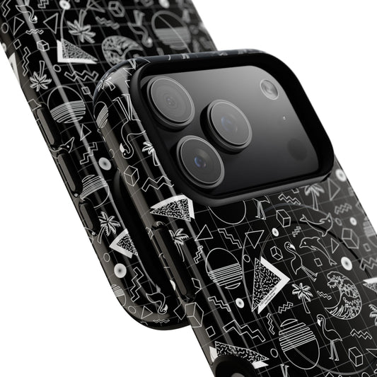 Vaporwave Beach Soirée — Black - Tough Magnetic Cases