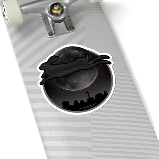 The Black Rabbit of Death — Kiss-Cut Sticker