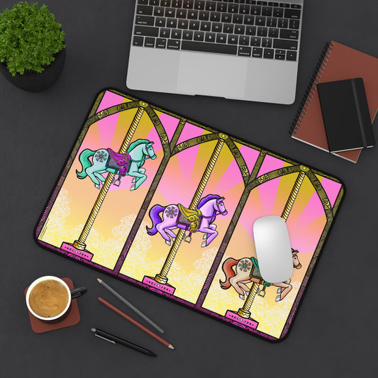 Dawn — Sunrise Ombré Carousel Horse Mouse Pad
