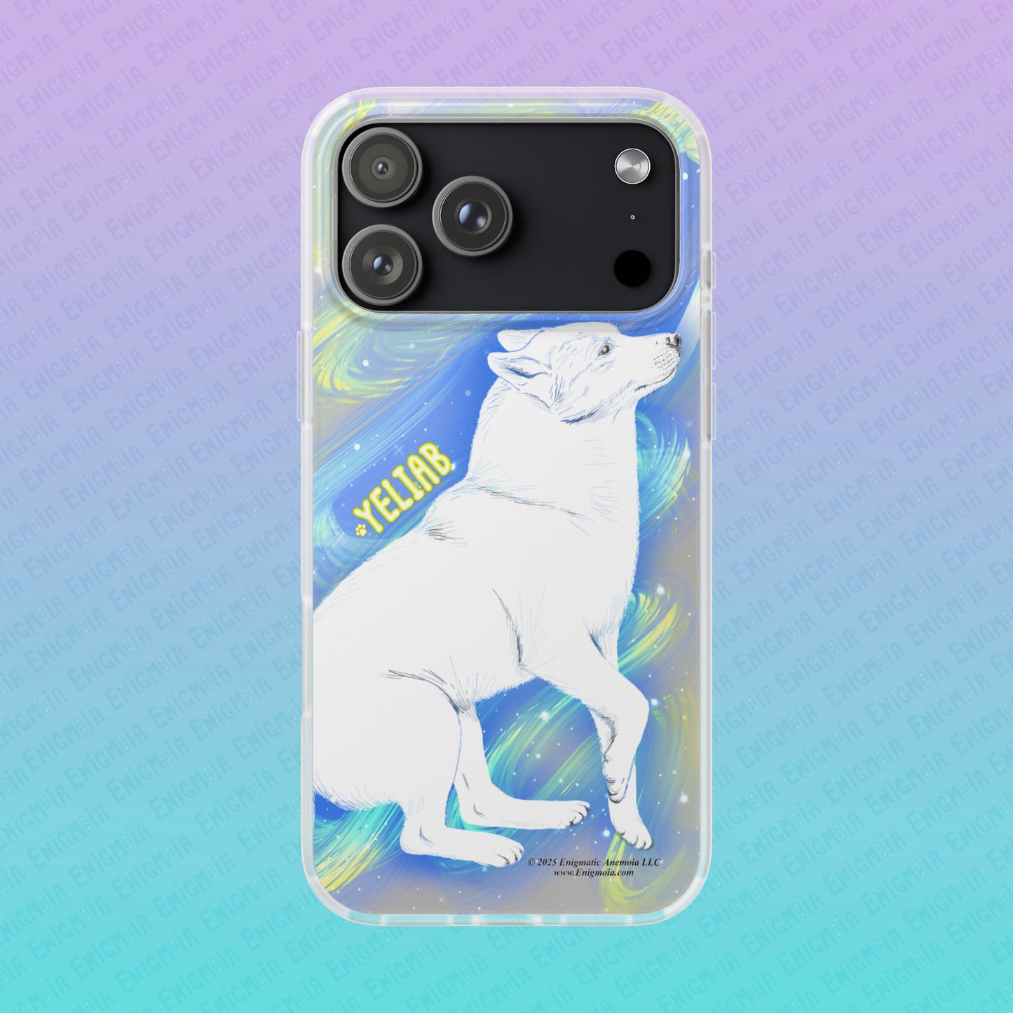 Yeliab — Cosmic Sprit Husky Dog  iPhone Flexi Case