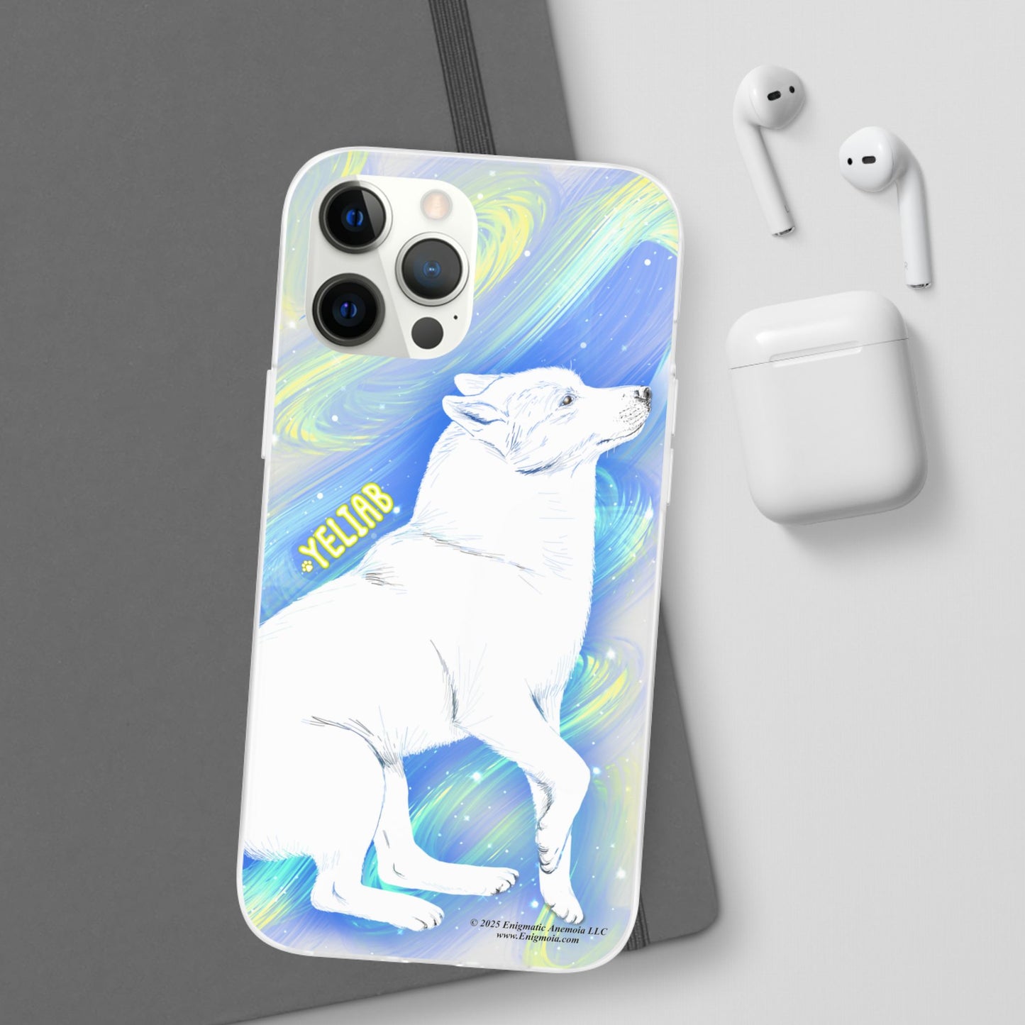 Yeliab — Cosmic Sprit Husky Dog  iPhone Flexi Case