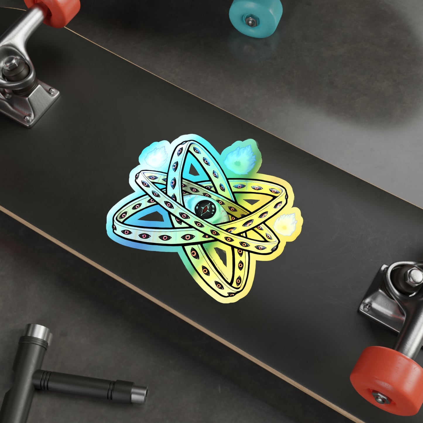 Be Not Afraid — Ophanim - Holographic Biblically Accurate Angel Die-Cut Iridescent Decal Sticker