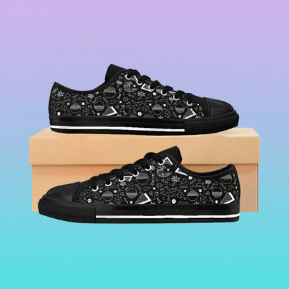 Vaporwave Beach Soirée — Women's Low-Top Sneakers