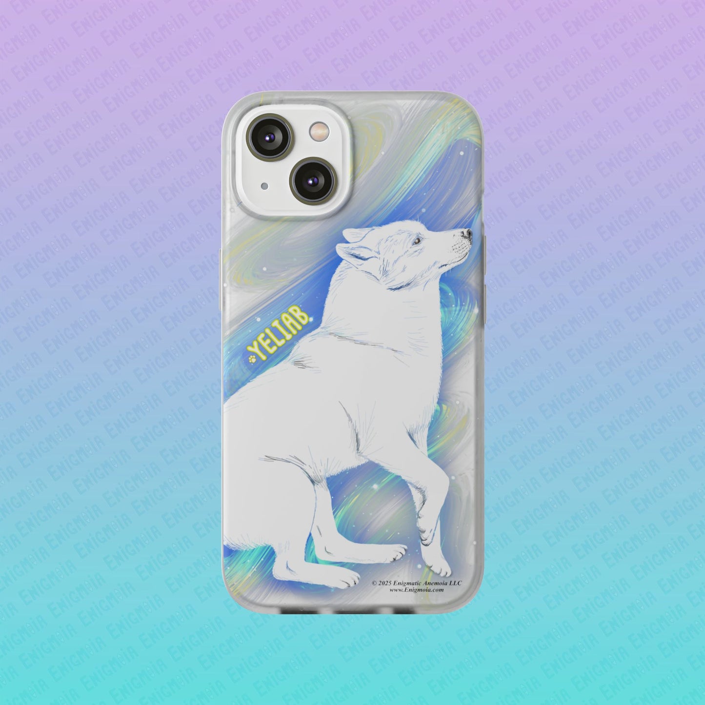 Yeliab — Cosmic Sprit Husky Dog  iPhone Flexi Case