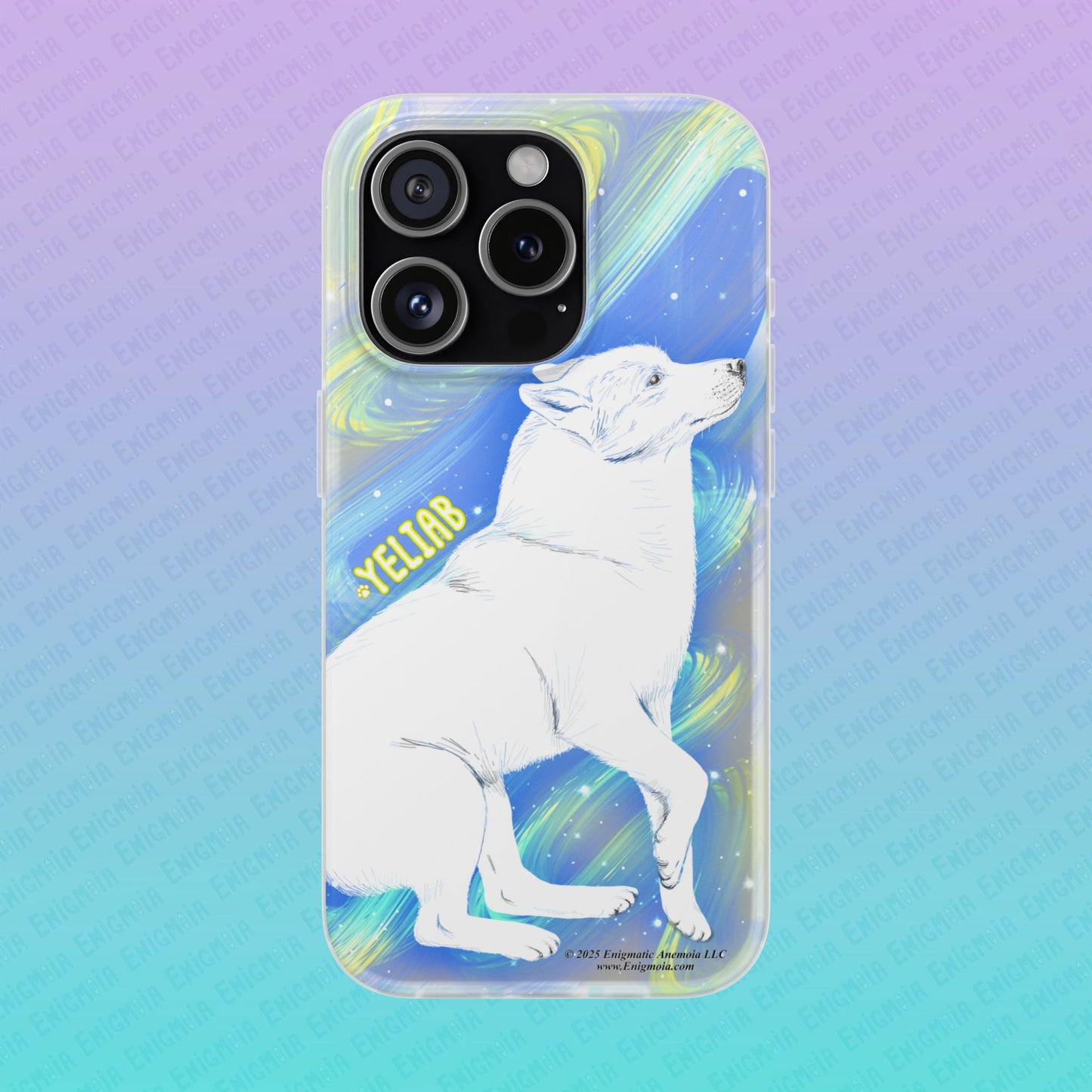 Yeliab — Cosmic Sprit Husky Dog  iPhone Flexi Case