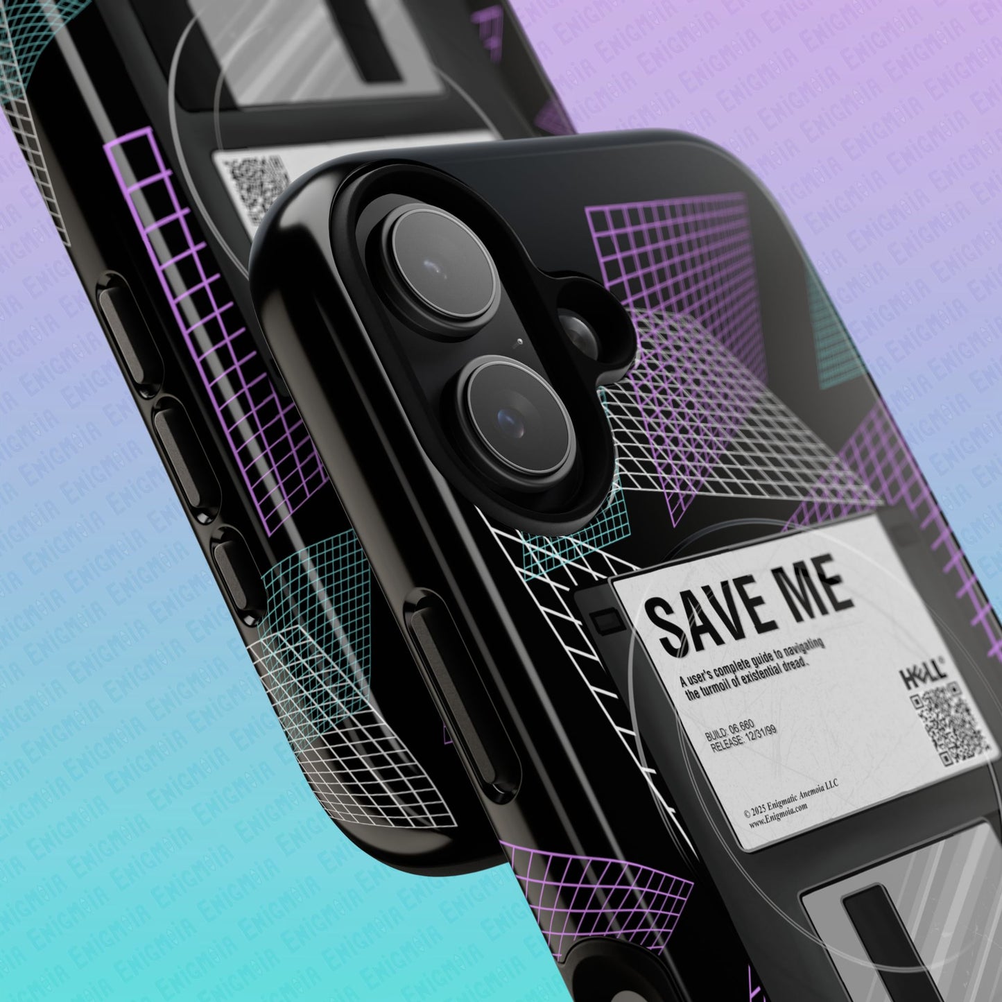 CTRL+S — "SAVE ME" Retro Tech Grid Trendy Tough Magnetic Phone Case