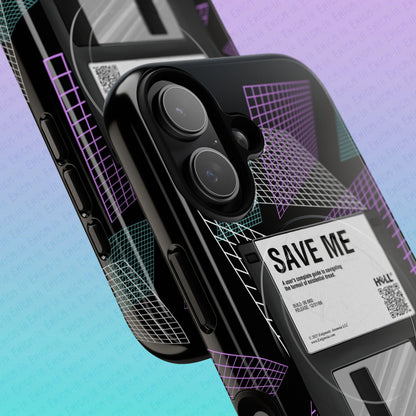 CTRL+S — "SAVE ME" Retro Tech Grid Trendy Tough Magnetic Phone Case