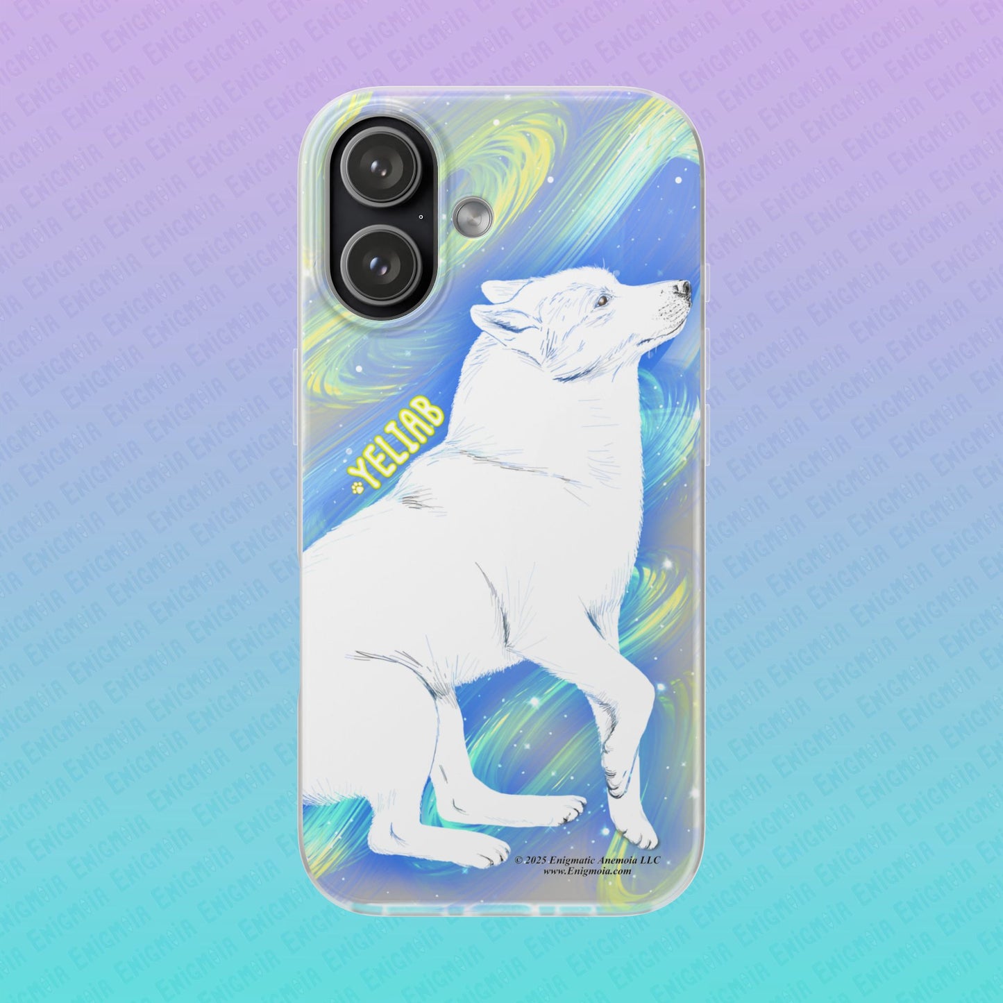 Yeliab — Cosmic Sprit Husky Dog  iPhone Flexi Case