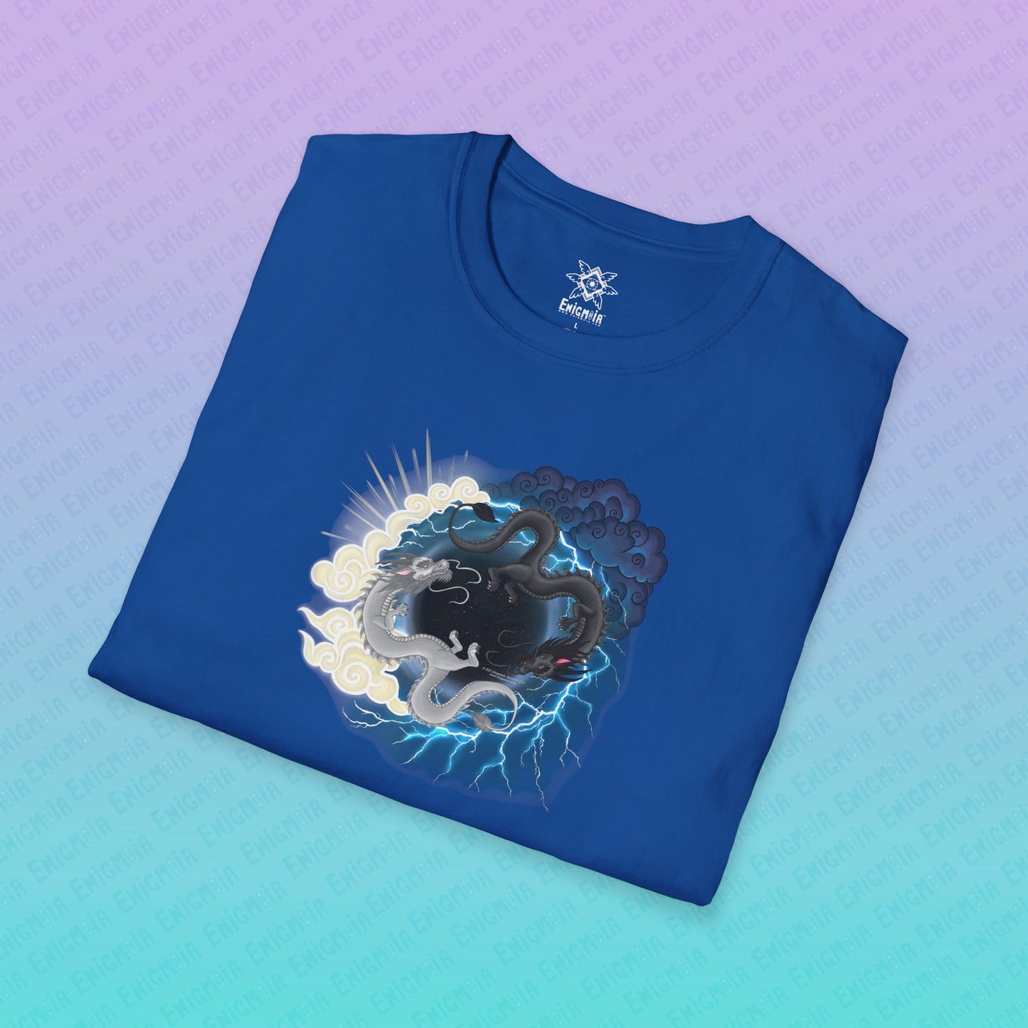 Hurricos & Zephyr — Chinese Yin Yang Storm Dragons Unisex Softstyle T-Shirt
