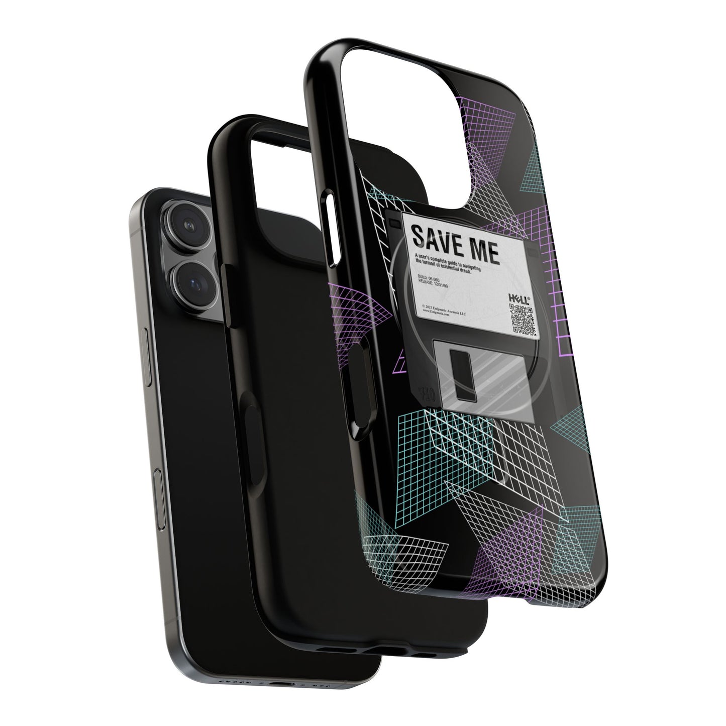 CTRL+S — "SAVE ME" Retro Tech Grid Trendy Tough Magnetic Phone Case