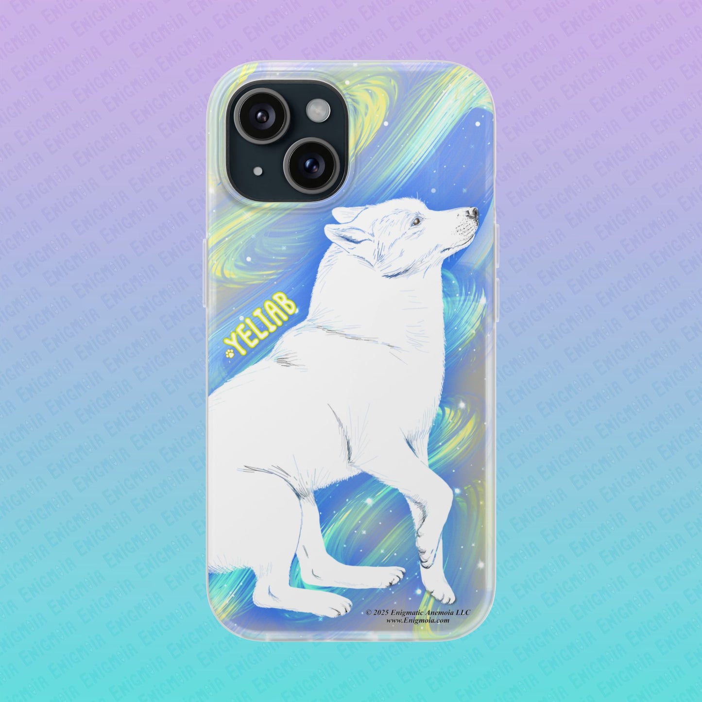 Yeliab — Cosmic Sprit Husky Dog  iPhone Flexi Case