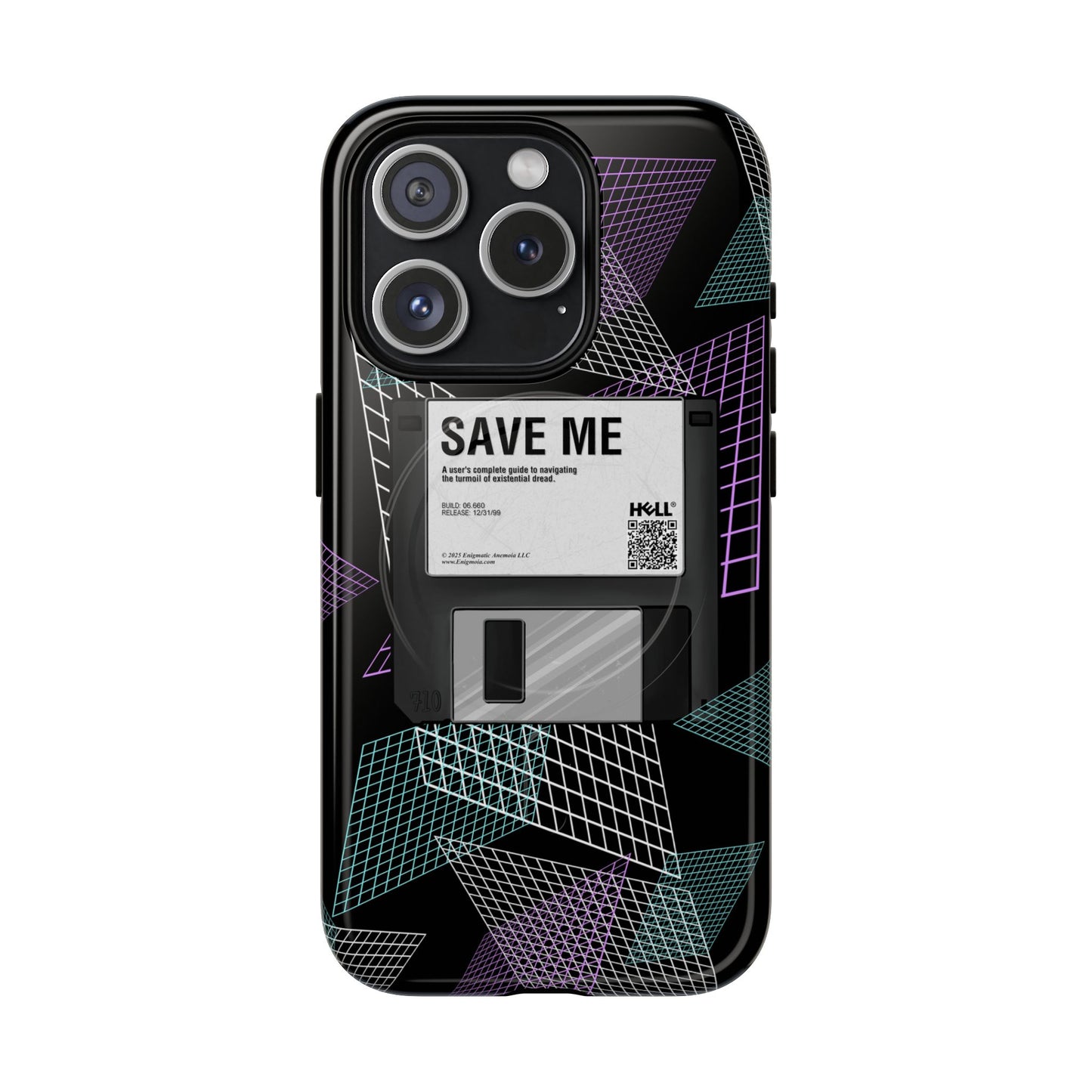 CTRL+S — "SAVE ME" Retro Tech Grid Trendy Tough Magnetic Phone Case