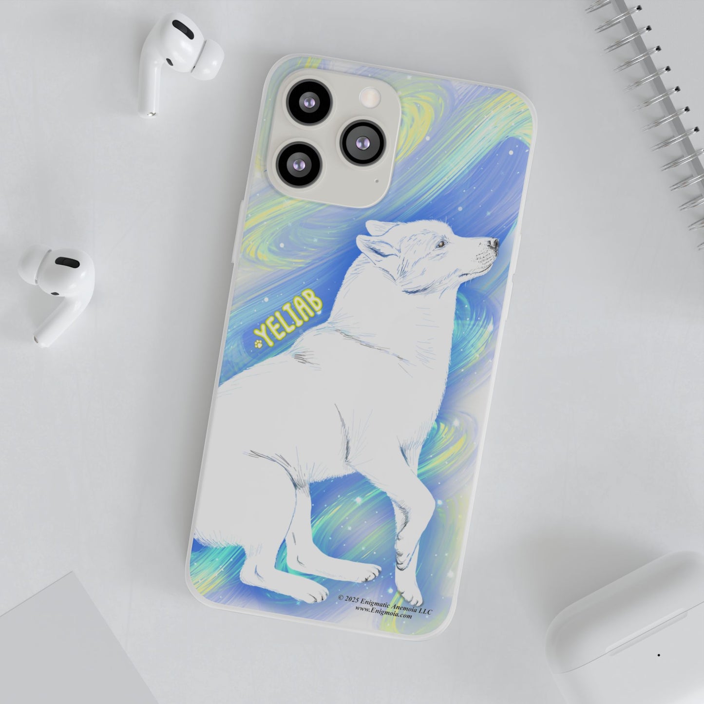Yeliab — Cosmic Sprit Husky Dog  iPhone Flexi Case