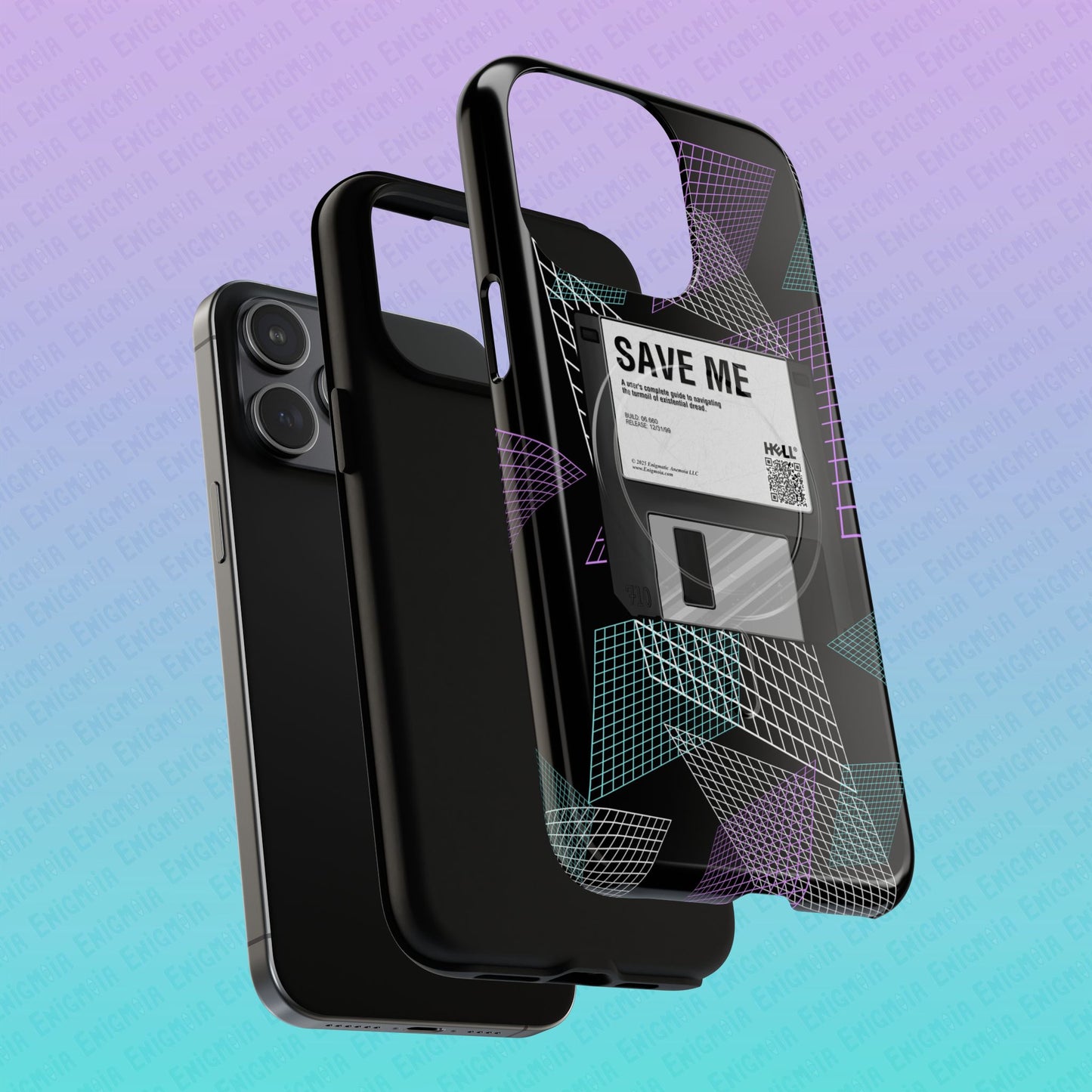 CTRL+S — "SAVE ME" Retro Tech Grid Trendy Tough Magnetic Phone Case