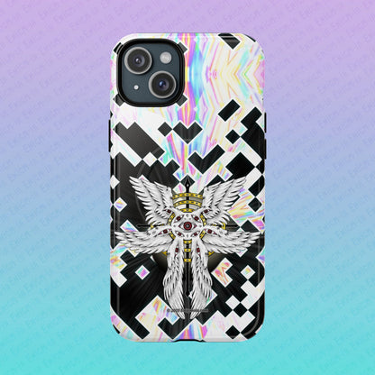 Liminal Seraphim Dimension - Glitched - Tough Magnetic iPhone Case