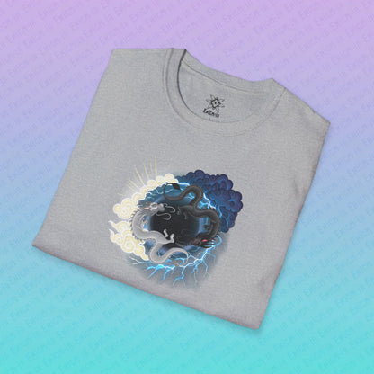 Hurricos & Zephyr — Chinese Yin Yang Storm Dragons Unisex Softstyle T-Shirt
