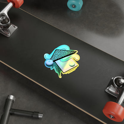 Gummi — Retro Aesthetic Geometric Memphis Style Pastel Vaporwave 80's Die-Cut Holographic Sticker Decal
