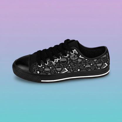 Vaporwave Beach Soirée — Women's Low-Top Sneakers