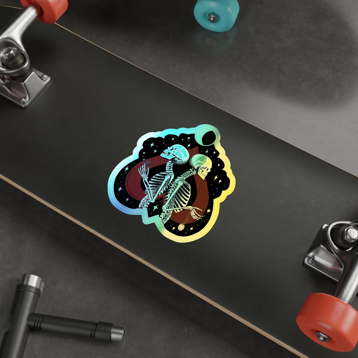 Till Death Do Us Part — Rainbow Holographic Iridescent Die-Cut Sticker