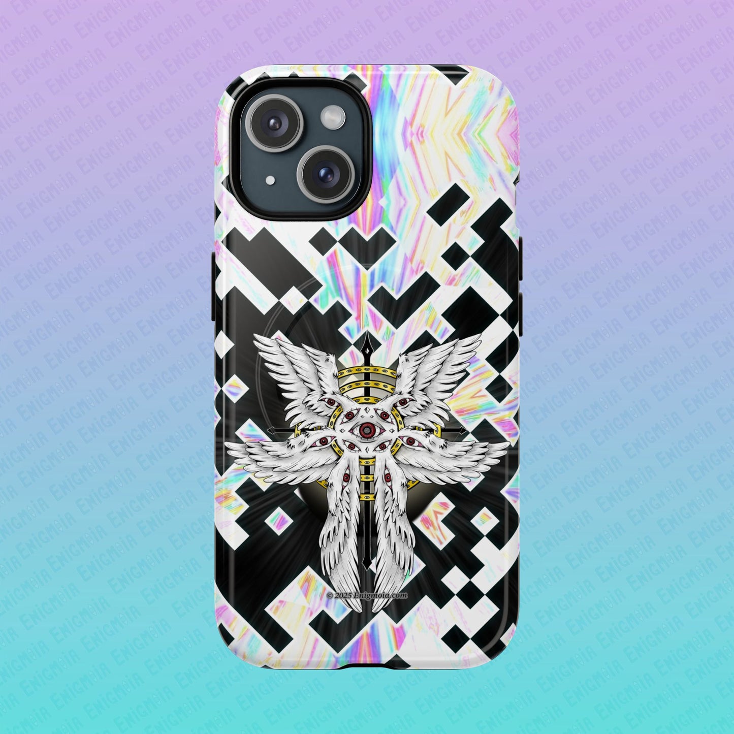 Liminal Seraphim Dimension - Glitched - Tough Magnetic iPhone Case