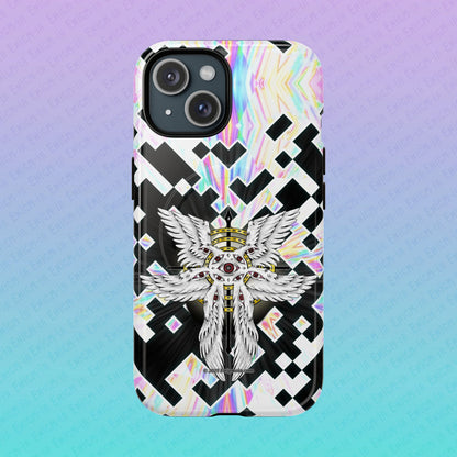 Liminal Seraphim Dimension - Glitched - Tough Magnetic iPhone Case