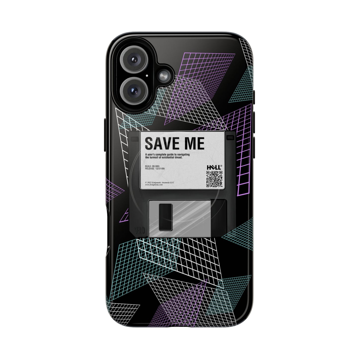 CTRL+S — "SAVE ME" Retro Tech Grid Trendy Tough Magnetic Phone Case