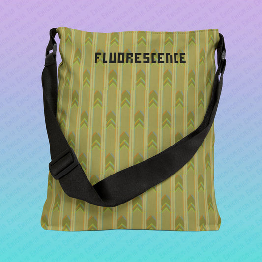 Fluorescence — RGB Glitch Backrooms Wallpaper Pattern Adjustable Tote Bag
