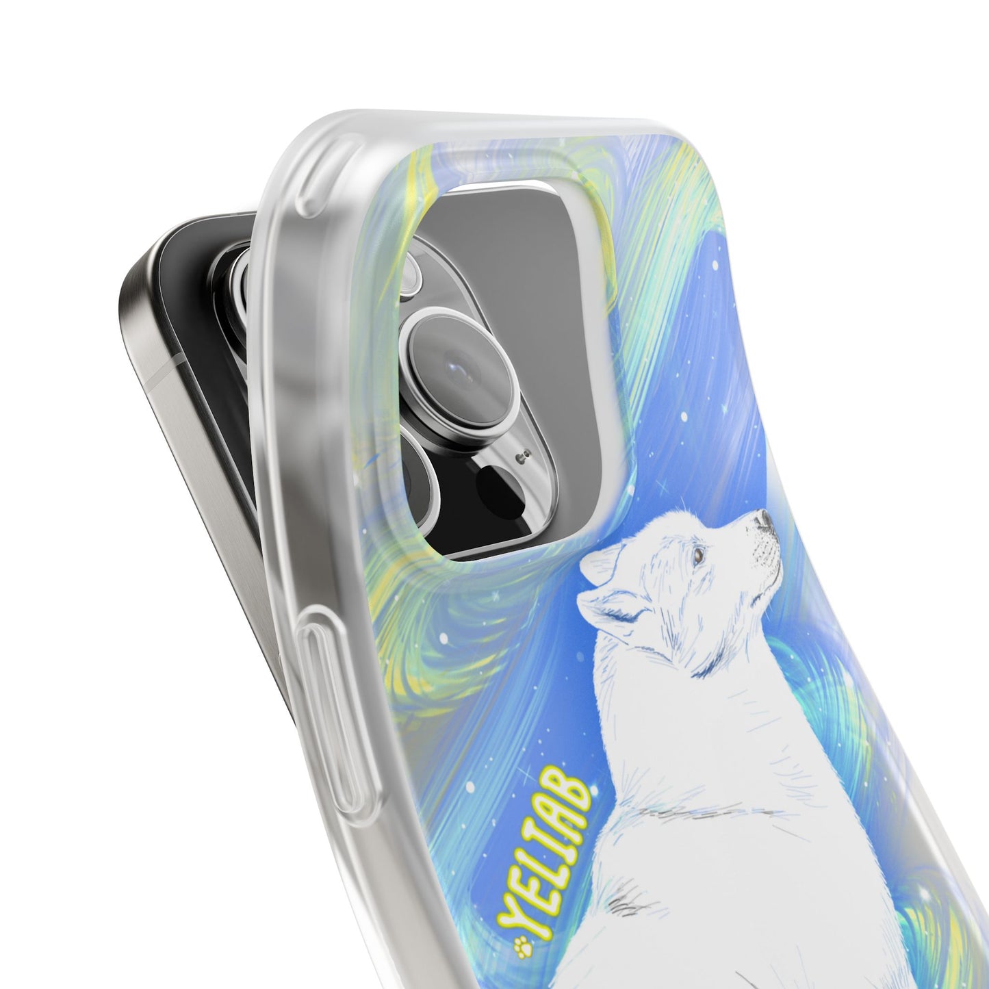 Yeliab — Cosmic Sprit Husky Dog  iPhone Flexi Case