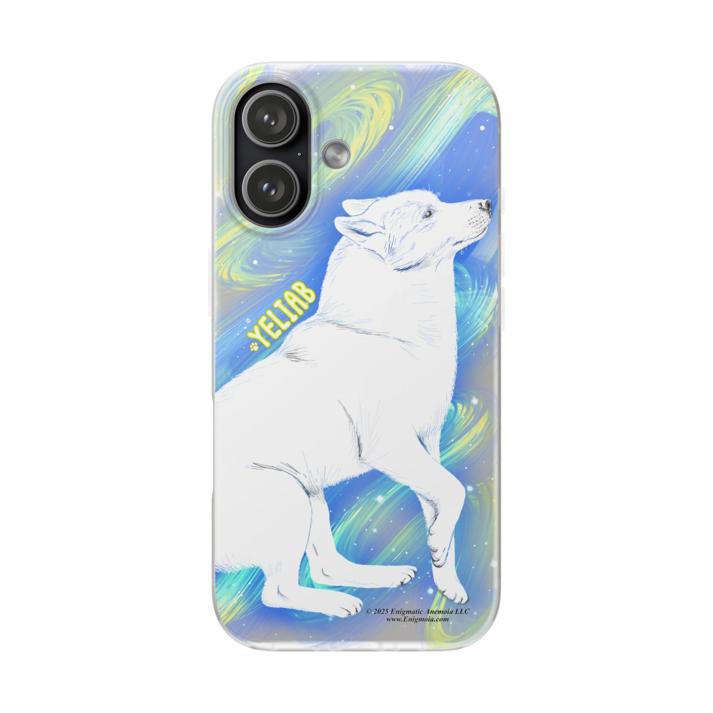 Yeliab — Cosmic Sprit Husky Dog  iPhone Flexi Case
