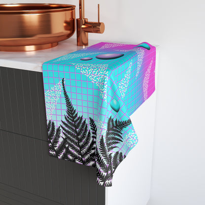 Gummi — Retro Aesthetic Geometric Memphis Style Pastel Vaporwave Hand Towel