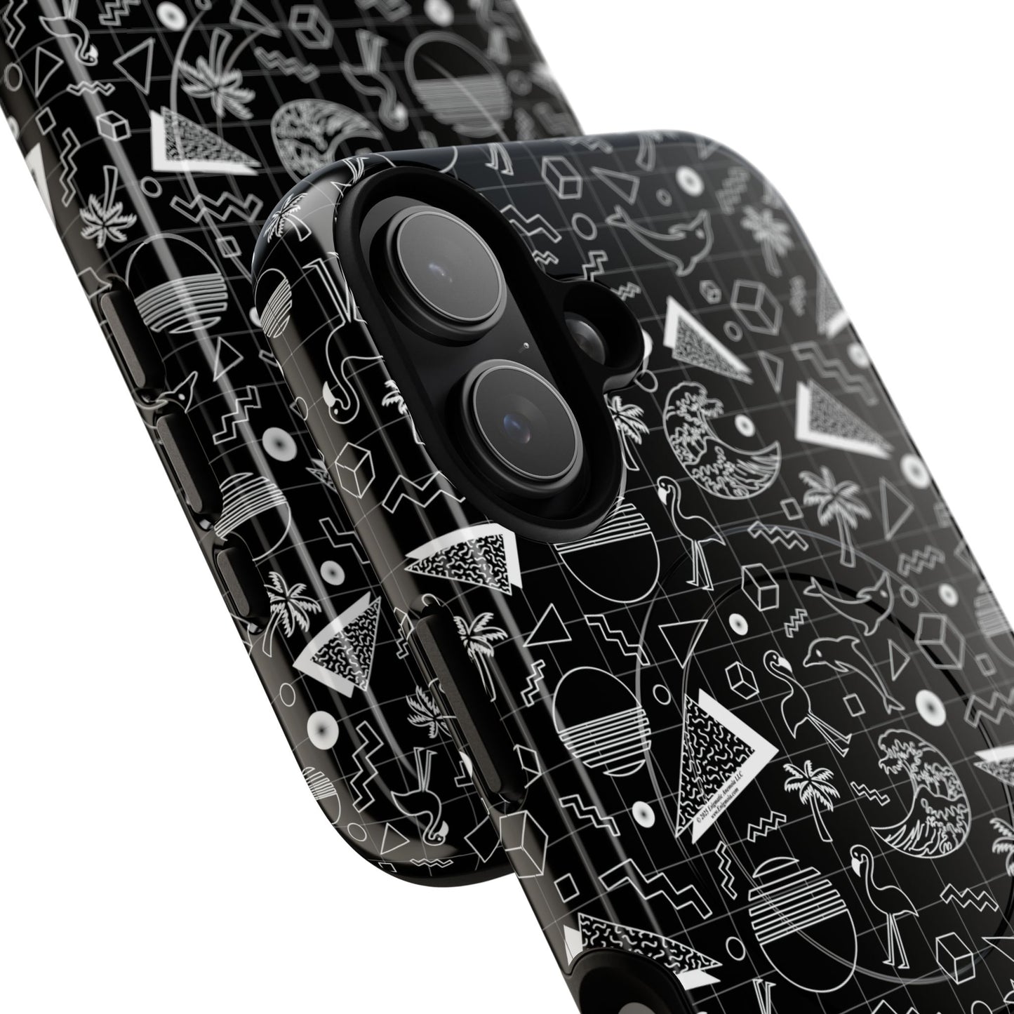 Vaporwave Beach Soirée — Black - Tough Magnetic Cases