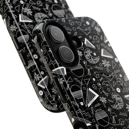 Vaporwave Beach Soirée — Black - Tough Magnetic Cases