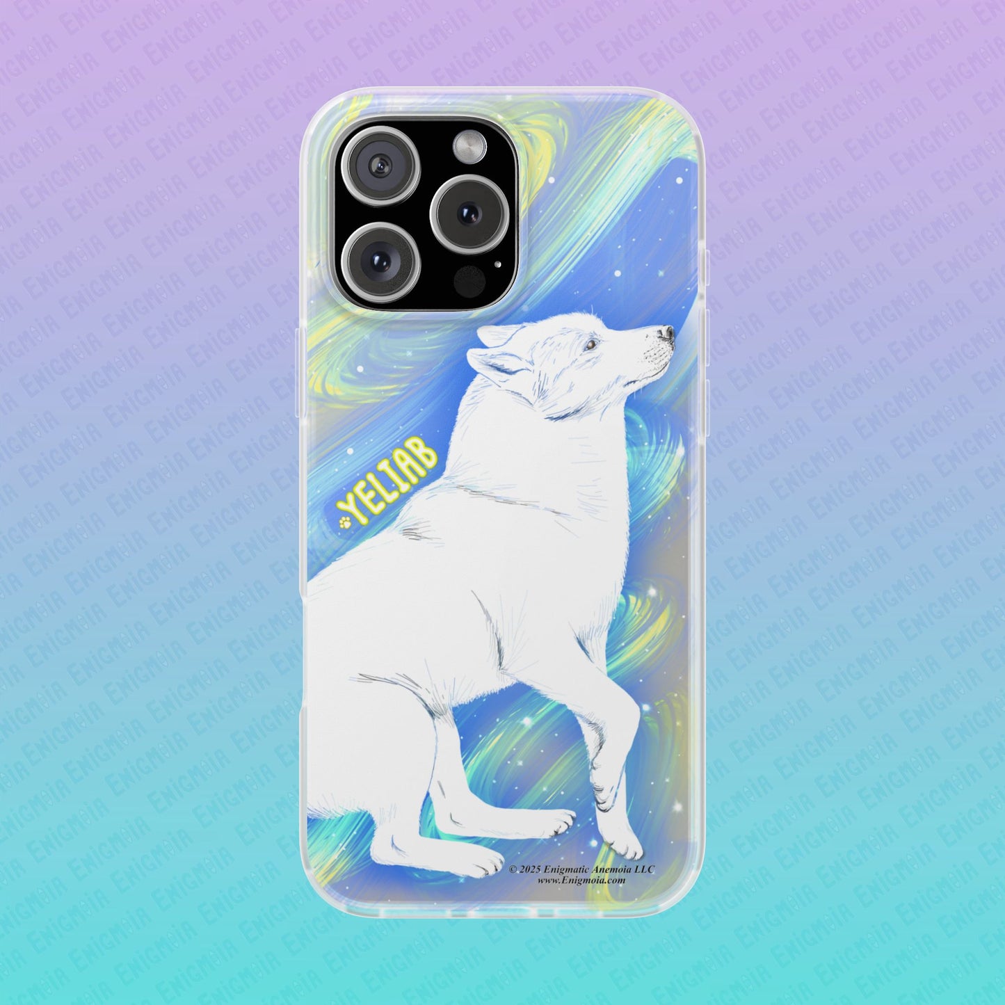 Yeliab — Cosmic Sprit Husky Dog  iPhone Flexi Case