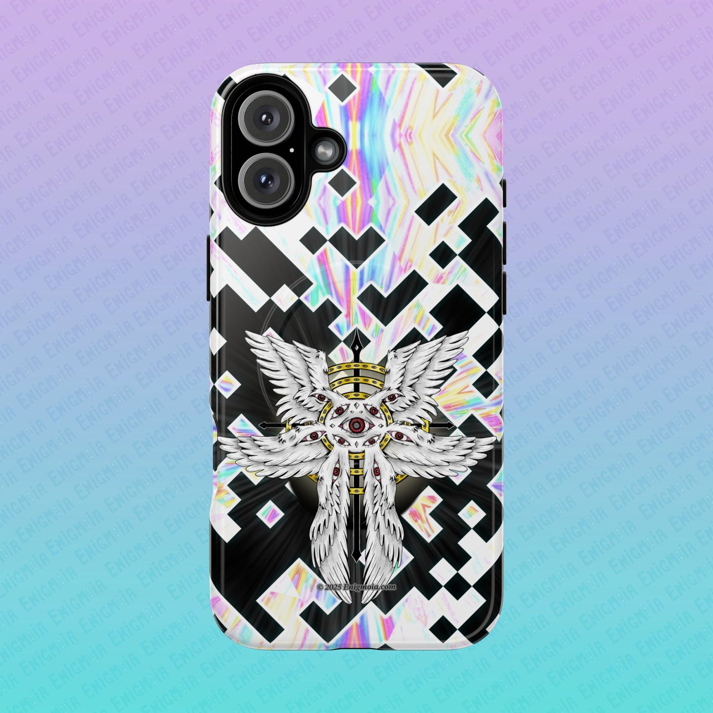 Liminal Seraphim Dimension - Glitched - Tough Magnetic iPhone Case